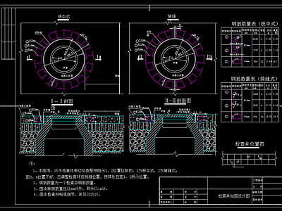 给排水节点详图 检查井加固图 施工图