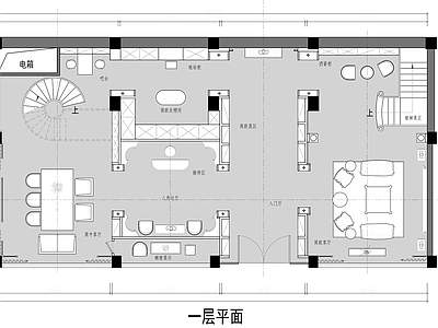 现代展厅 家具展厅 全屋定制展厅 施工图