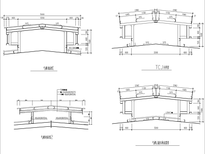 现代其他节点详图 天窗架节点详图 施工图