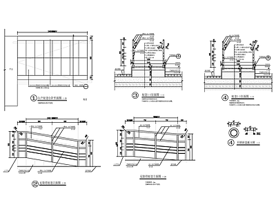 现代其他景观 无障碍坡道 施工图