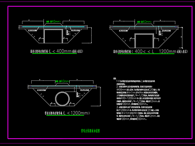 给排水节点详图 管线过街路面加固 管线过路面加固 施工图