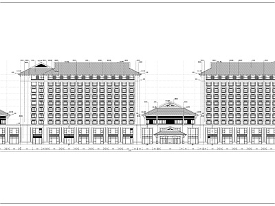 现代酒店建筑 酒店主楼建施 施工图