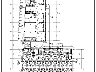 现代医院建筑 行政楼 施工图