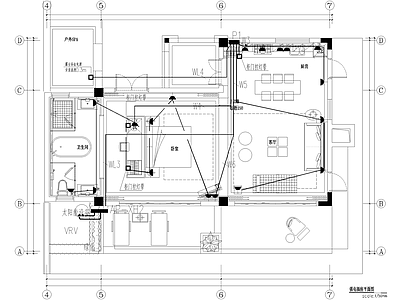 电气图 别墅家装 弱电图 强电图 系统图 照明空调电源插座 施工图