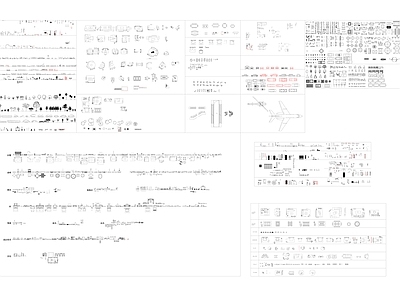 现代新中式综合家具图库 公司内部最新图库 施工图