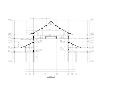 中式古建 仿古建筑 寺庙 施工图