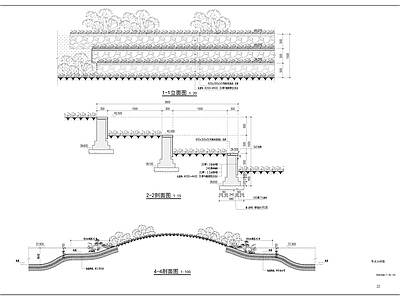 景观节点 草阶 施工图