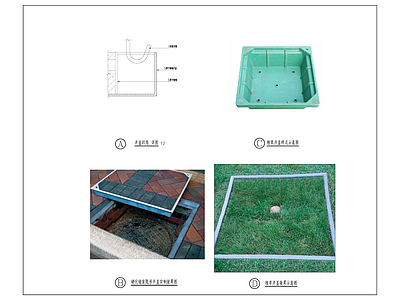 景观节点 井盖 施工图
