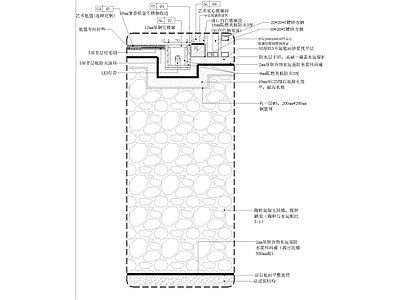 现代灯节点 酒店地面LED灯 施工图