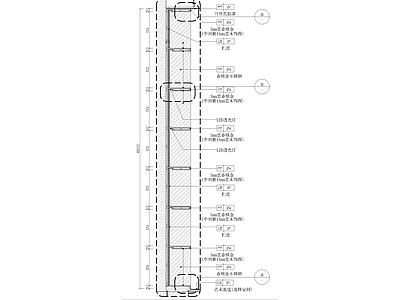 现代家具节点详图 大堂书吧背景柜 施工图