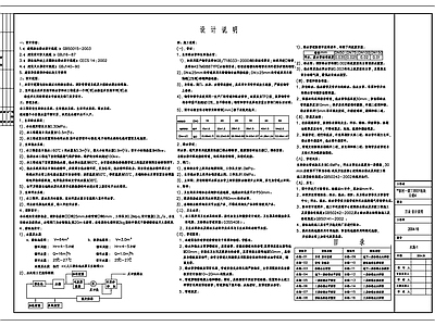 现代设计说明 给排水设计说明 施工图