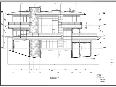 现代别墅建筑 独栋别墅 自建房 施工图