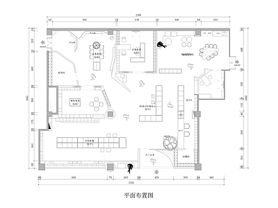 现代眼镜店 10套眼镜店 视光中心 平面系统 施工图