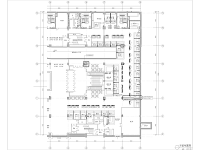 现代其他餐饮空间 1990㎡美食广 美食城美食街 商超餐饮 施工图