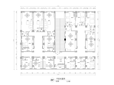 美式棋牌室 610㎡麻将室 棋牌室休闲会所 施工图