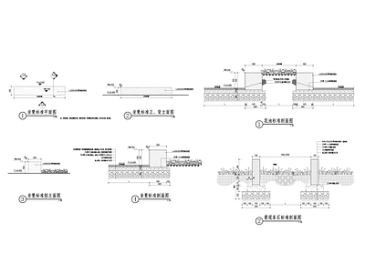 现代景观坐凳 座凳 施工图