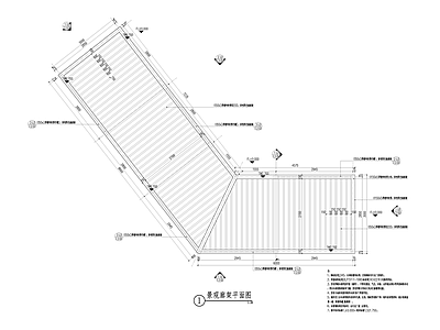 现代廊架 异形廊架 施工图