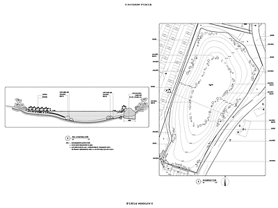景观节点 荷花池 施工图