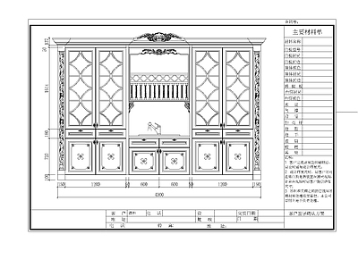 美式综合家具图库 动态图块 美式酒柜茶柜酒窖 施工图