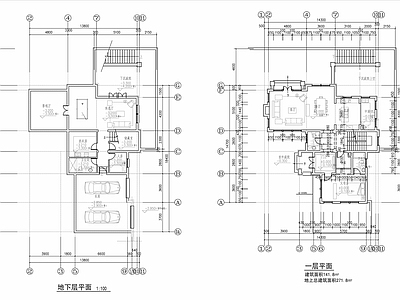 意式别墅建筑 二层别墅 独栋别墅 施工图