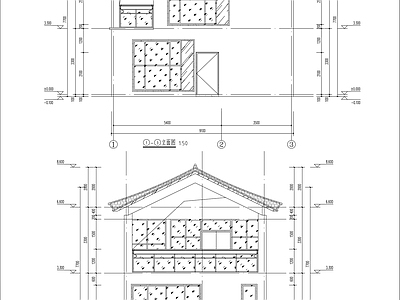 现代民宿建筑 乡村民宿建筑 民宿建筑含结构 施工图