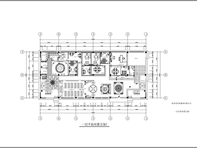 现代整体办公空间 办公区 办公室 施工图