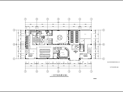 现代整体办公空间 办公区平面图 办公室平面图 施工图