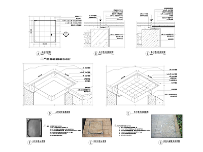 景观节点 井盖 施工图