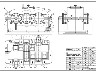 机械设备 减速器装配图 装配图 减速器 施工图