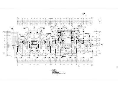 现代住宅楼建筑 小高层18F住宅 140㎡双拼户型 施工图