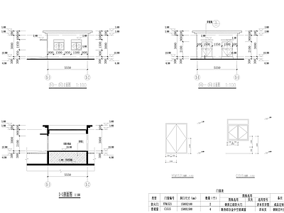 现代其他建筑 小区岗亭平立剖 全套图纸 施工图