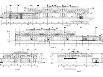 现代体育馆建筑 游泳馆建筑图 施工图