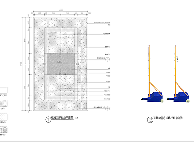 现代羽毛球场 现代羽毛球场 羽毛球场平面 施工图