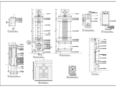 现代其他节点详图 特色灯柱 施工图