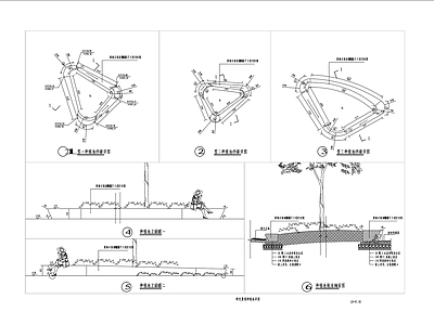 现代其他节点详图 特色树 施工图