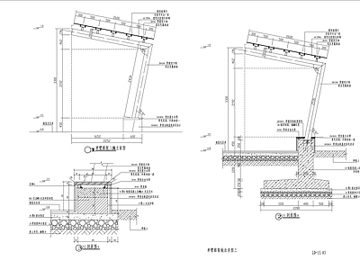 现代其他节点详图 廊 施工图