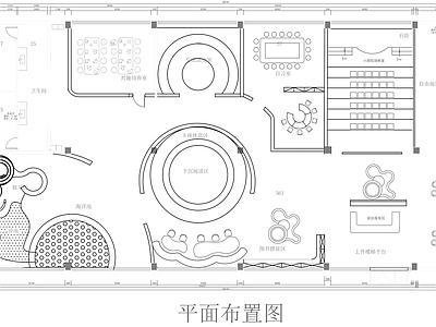 现代活动中心 儿童活动中心平面 社区活动中心平面 留守儿童平面图 施工图