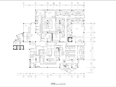 现代新中式洗浴中心 1490㎡ 汤泉水疗桑拿 施工图