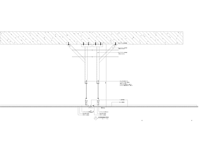 现代中式吊顶节点 天花伸缩缝大样图 施工图