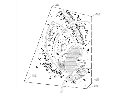 现代公园景观 云雾森林露营营地 施工图