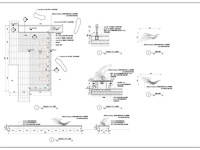 景观节点 雕塑 施工图