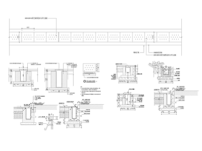 景观节点 排水井与水渠 施工图