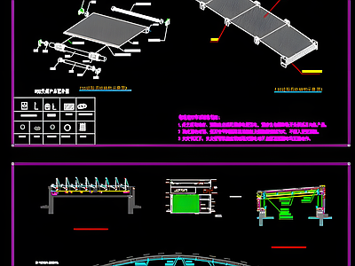 现代其他图库 遮阳帘大样节点 施工图