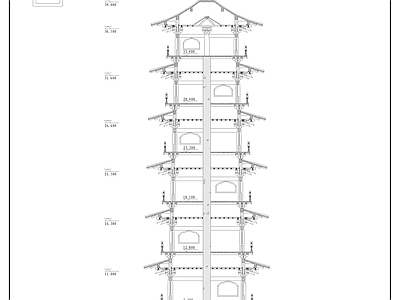 中式古建 仿古建筑 施工图