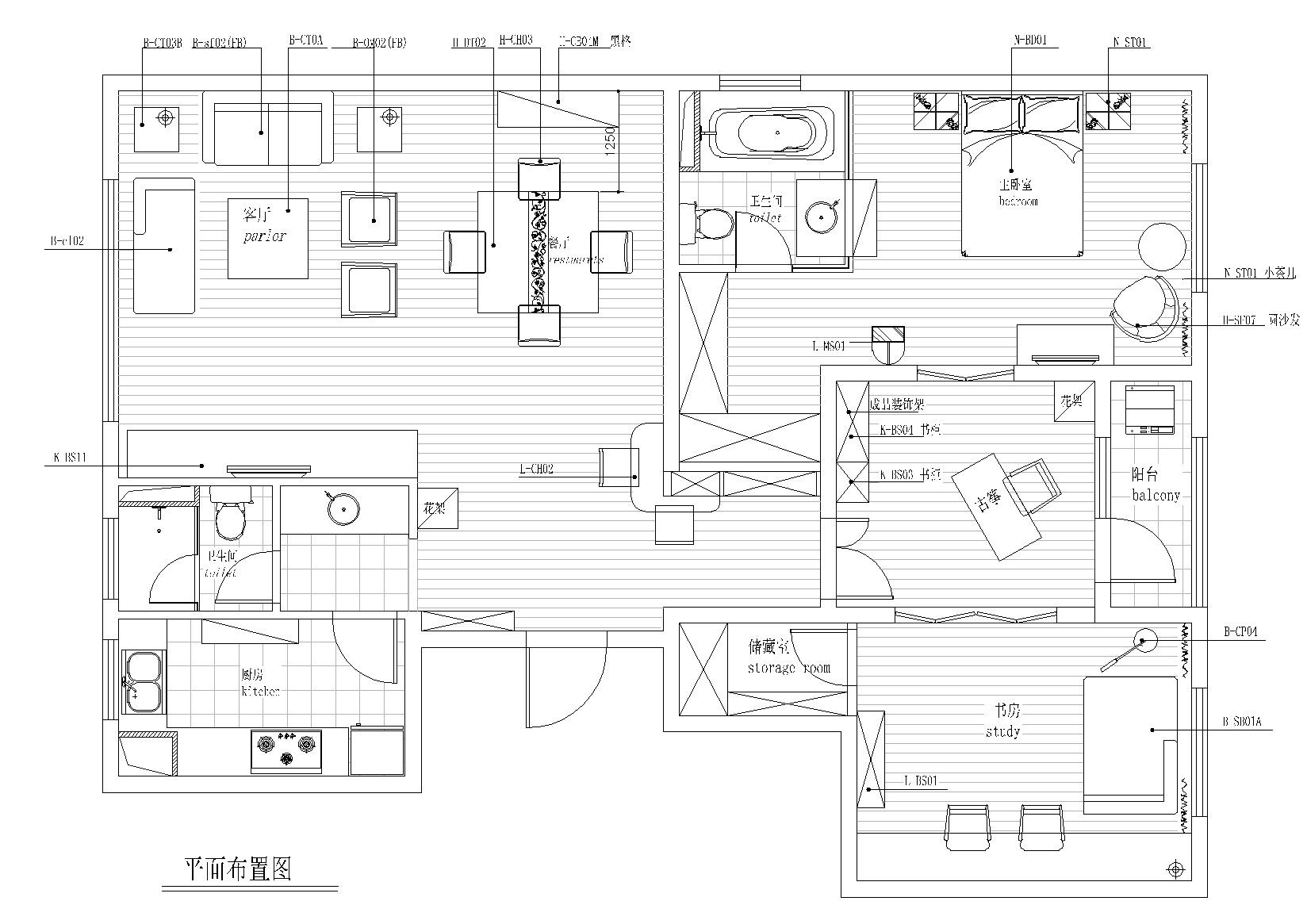 [江苏]苏州朗诗国际样板间全套CAD施工图 平层