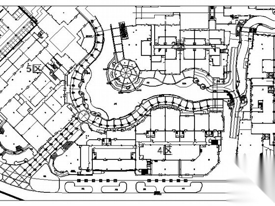 [广东]超大型主题购物公园加勒比海区景观设计施工图