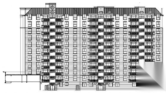 某十一层住宅楼建筑方案图