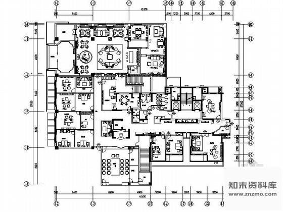 施工图浙江某住宅小区售楼处室内装修施工图