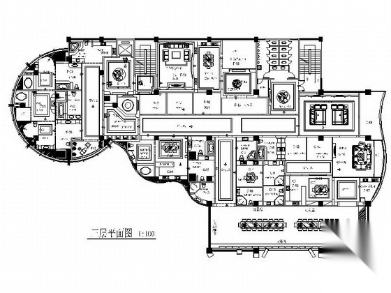 [广东]某豪华陶瓷展厅室内装修施工图