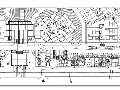 [内蒙古]青城居住区景观CAD施工图-土人